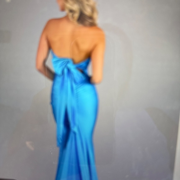 Jessica Angel Blue Prom Dress 2645 - Picture 3 of 5